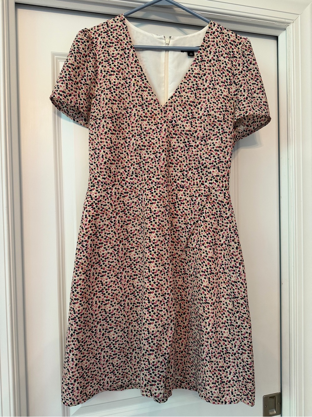 J Crew Mercantile Floral Wrap Mini Dress